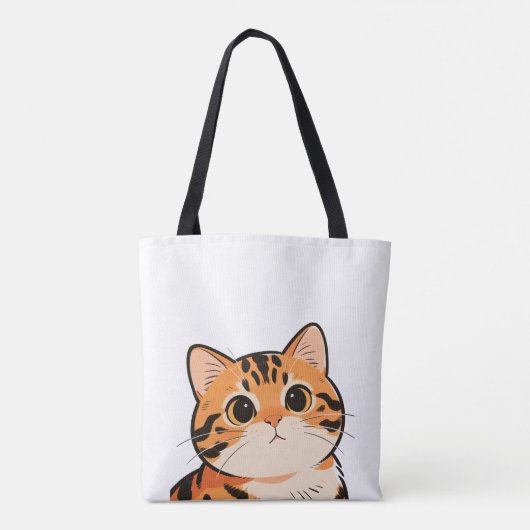 Cute Bengal Cat Tote Bag (Dos)