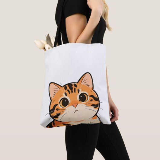 Cute Bengal Cat Tote Bag (De près)