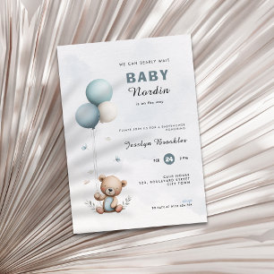 Cute beren kunnen bijna niet wachten baby shower u kaart