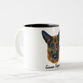 Cute berger allemand Mug (Devant gauche)