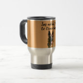 Cute berger allemand Voyage Mug (Devant gauche)
