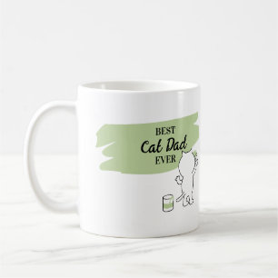 Cute Best Cat Dad over Mannen Koffie Mok