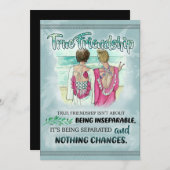 Cute Best Friend Gift, Funny Friendship Day Gifts Feestdagenkaart (Voorkant / Achterkant)