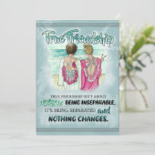 Cute Best Friend Gift, Funny Friendship Day Gifts Feestdagenkaart (Staand voorkant)