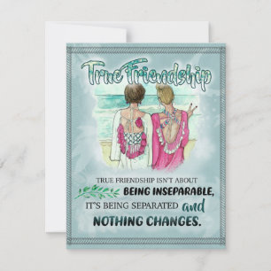 Cute Best Friend Gift, Funny Friendship Day Gifts Kaart