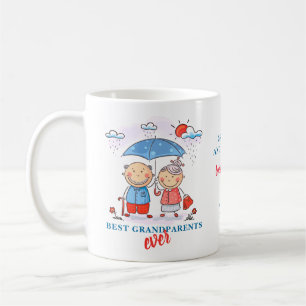 Cute Best Grandouders ever Cartoon Personalized Koffiemok