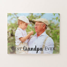 Cute Best Grandpa Poppen Dad Ever Photo Legpuzzel