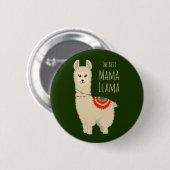 Cute "Best Mama Llama" award Ronde Button 5,7 Cm (Voorkant /achterkant)