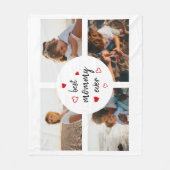 Cute Best mammie Ever 4 Photo Collage Moederdag Fleece Deken (Voorkant)