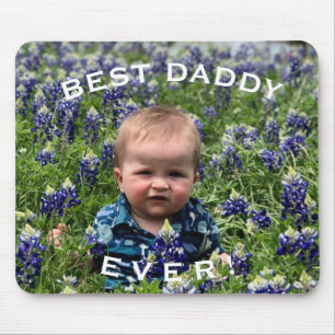 Cute Best papa ooit gepersonaliseerde foto Muismat