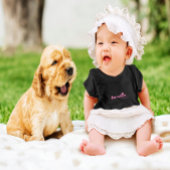 Cute Bestie Baby Meisje Hart Design Roze Baby T-Sh