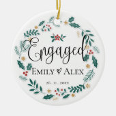 Cute | Betrokken | Eerste Kerstdag Keramisch Ornament (Voorkant)