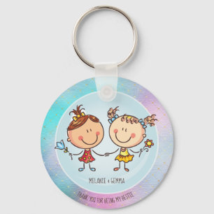Cute BFF Besties Kawaii Gifts for Girls Friends Sleutelhanger