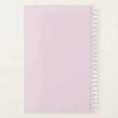 Cute Bichon Frise met Flowers Waterverf Art Planner (Achterkant)