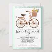 Cute Bicycle Baby Shower per post Kaart (Voorkant)