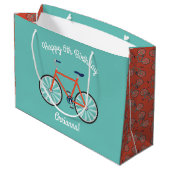 Cute Bicycle Kinder Bike Birthday Party Cycling Groot Cadeauzakje (Achterkant Gekanteld)