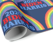 Cute Biden Harris 2020 Rainbow Cadeaupapier (Rol Hoek)