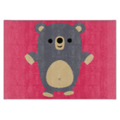 Cute Big Blue Cartoon Beer Cutting Board Snijplank (Voorkant)