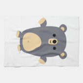 Cute Big Blue Cartoon Beer Kitchen Towel Theedoek (Horizontaal)