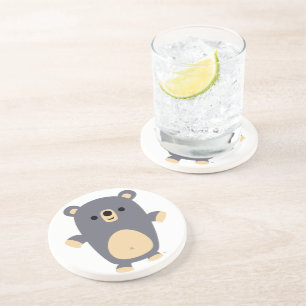 Cute Big Blue Cartoon Beer Onderzetter