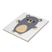 Cute Big Blue Cartoon Beer Tile Tegeltje (Zijkant)
