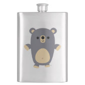 Cute Big Blue Cartoon Ours Classique Flacon (devant)