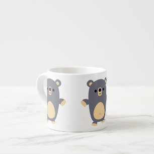 Cute Big Blue Cartoon Ours Espresso Mug