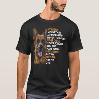 Cute Big German Shepherd Dog 131 T-shirt