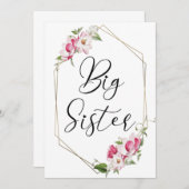 Cute Big Sister Kaart (Voorkant / Achterkant)