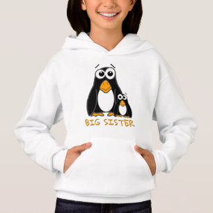 Cute Big Sister Penguin Sibling Cartoon