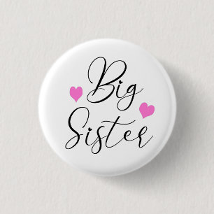 Cute Big Sister Ronde Button 3,2 Cm