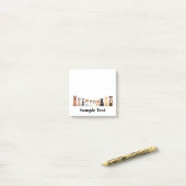 cute big&small dogs design post it post-it® notes (Op bureau)