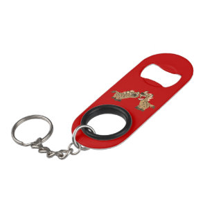 Cute Big Teeth Hyenas Sleutelhanger Bottle Open Mini Flessenopener