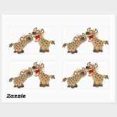 Cute Big Teethed Cartoon Hyenas Sticker (Vel)