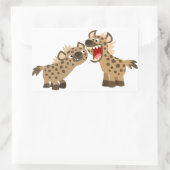 Cute Big Teethed Cartoon Hyenas Sticker (Tas)
