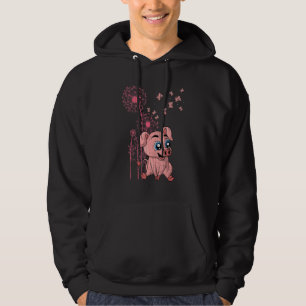 Cute Biggetje Boerderij Dier Varken Boer Paardenbl Hoodie