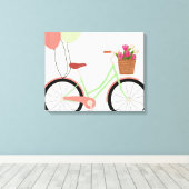Cute Bike Wrapped Canvas (Insitu (Houten vloer))
