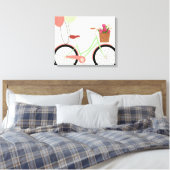 Cute Bike Wrapped Canvas Afdruk (Insitu (Slaapkamer))