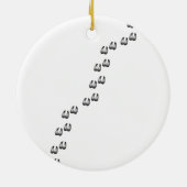 Cute Billy Chèvre avec Bowtie Ornement (Dos)