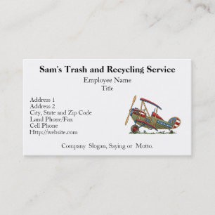 Cute Biplane Visitekaartje