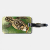 Cute Bird Bagagelabel (Achterkant horizontaal)