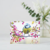 Cute Bird Briefkaart (Staand voorkant)
