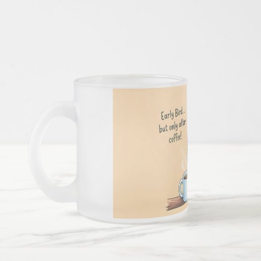 Cute Bird Coffee Mug for Early Birds (Gauche)