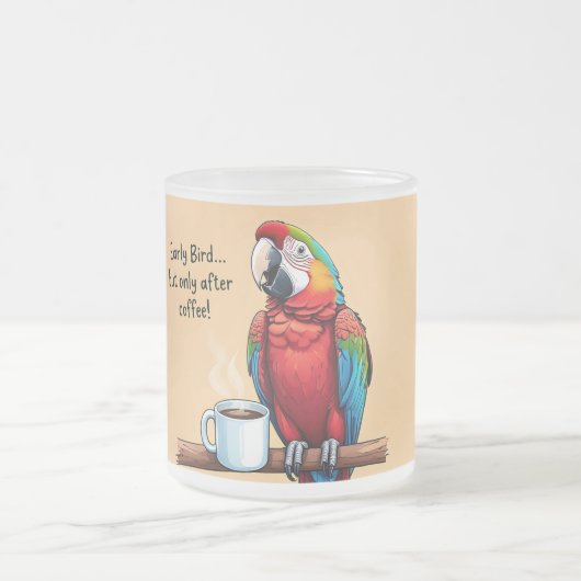 Cute Bird Coffee Mug for Early Birds  (Centre)