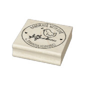 Cute Bird Custom Handmade with love, Rubberstempel (Stempel)