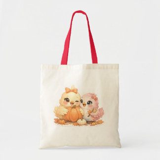 Cute Bird Friends Halloween Boodschappentas Tote Bag