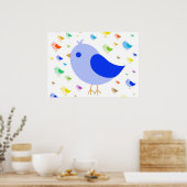 Cute Bird Poster (Keuken)