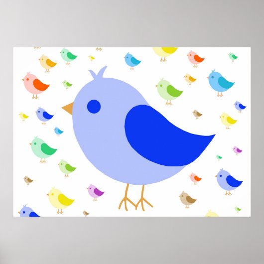 Cute Bird Poster (Voorkant)