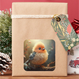 Cute bird sticker