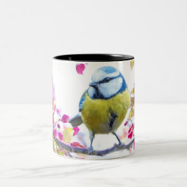 Cute Bird Tweekleurige Koffiemok